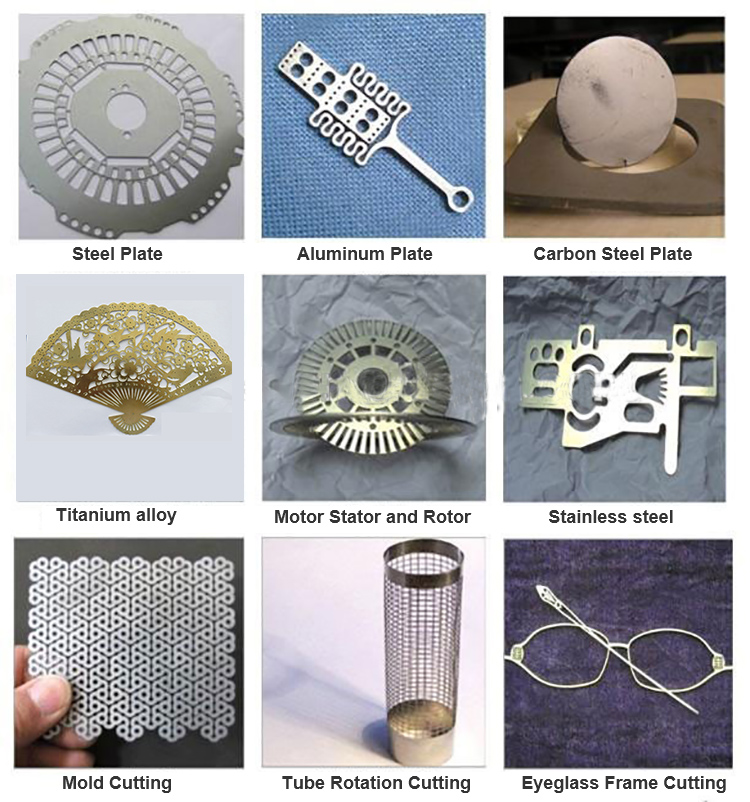 máquina de corte inferior 1000w do laser do preço com controle sem fio do wifi